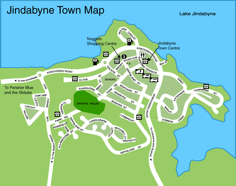 Jindabyne map